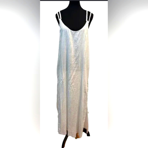 Tahari Other - Tahari White Metallica Rope Straps Maxi Swim Cover-up (Nwt)
